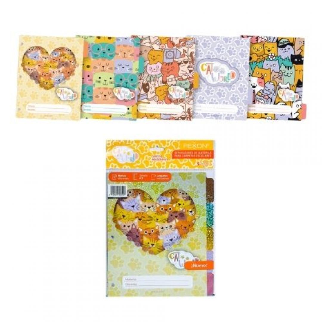 separador-escolar-n3-rexon-cat-world-x-5-unid-56822