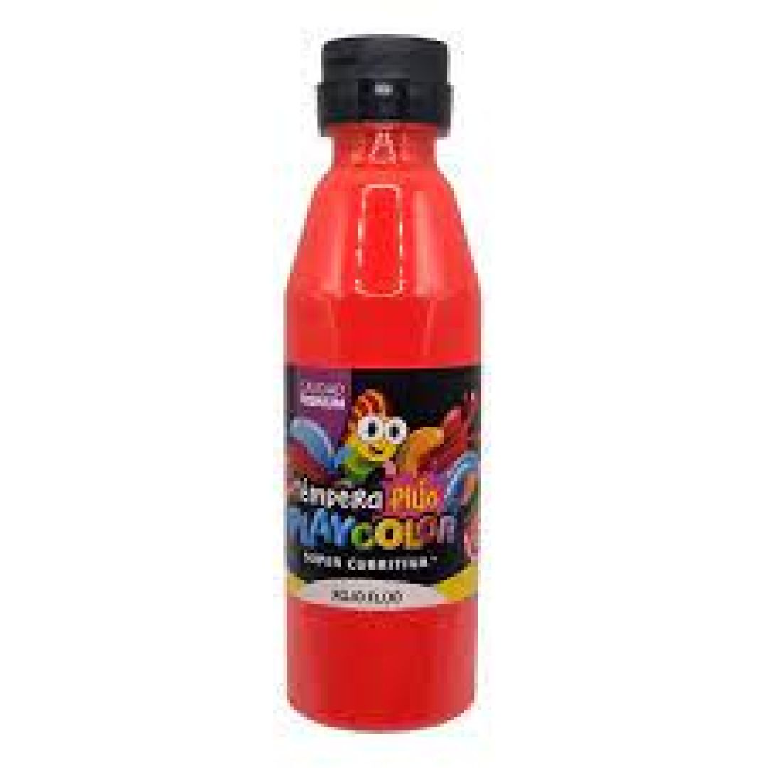 tempera-playcolor-frasco-x250grsfluo-rojo-500017