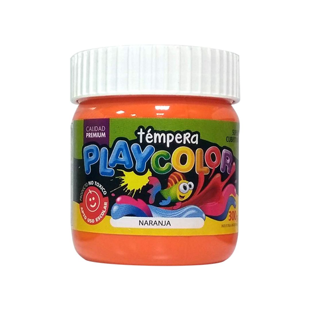 tempera-playcolor-pote-x250grsnaranja-50004